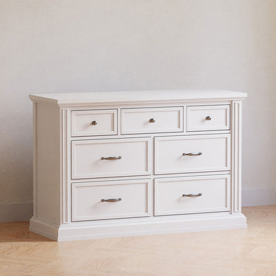 Namesake's Durham 7-Drawer Assembled Dresser in a room against a wall  in -- Color_Warm White
