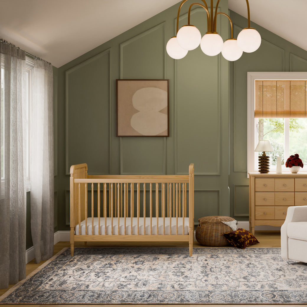 Liberty 3-in-1 Convertible Spindle Crib + Toddler Bed Conversion Kit