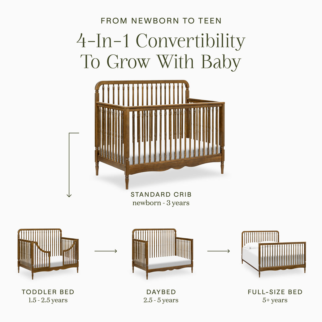 Liberty 4-in-1 Convertible Spindle Crib