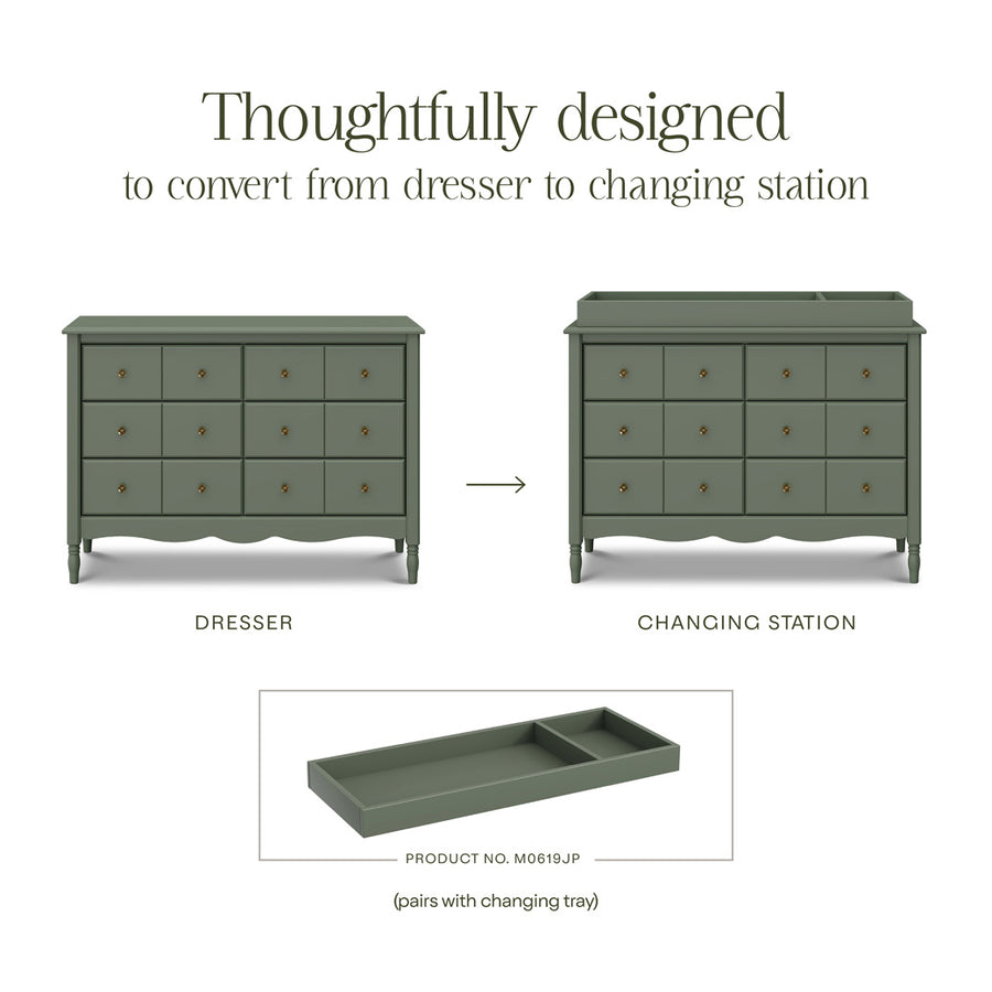 green emerald velvet dress Gideon Verde Shagreen Dresser main image 0
