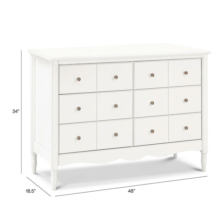 Liberty 6 Drawer Dresser - Warm White