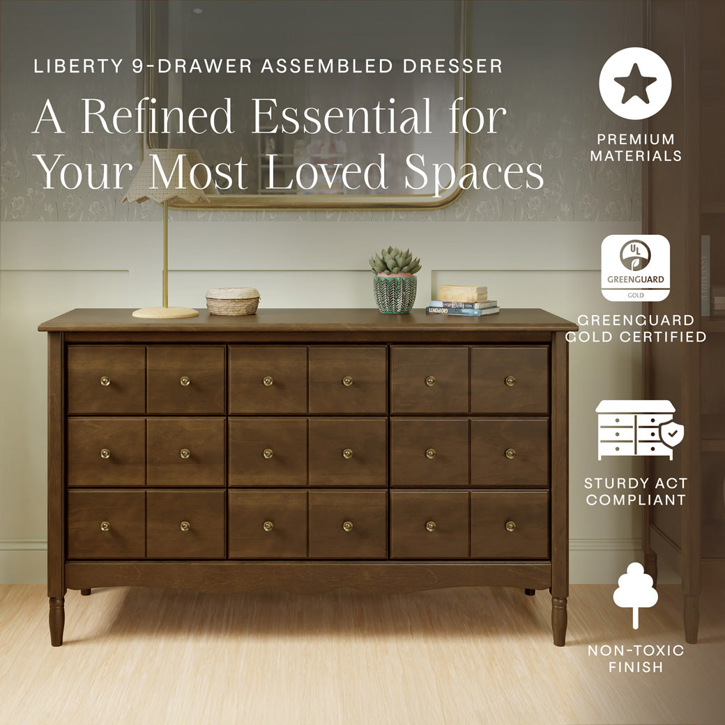 Namesake Liberty 9-Drawer Assembled Dresser | Modern Nursery Namesake Liberty 9-Drawer Assembled Dresser | Modern Nursery