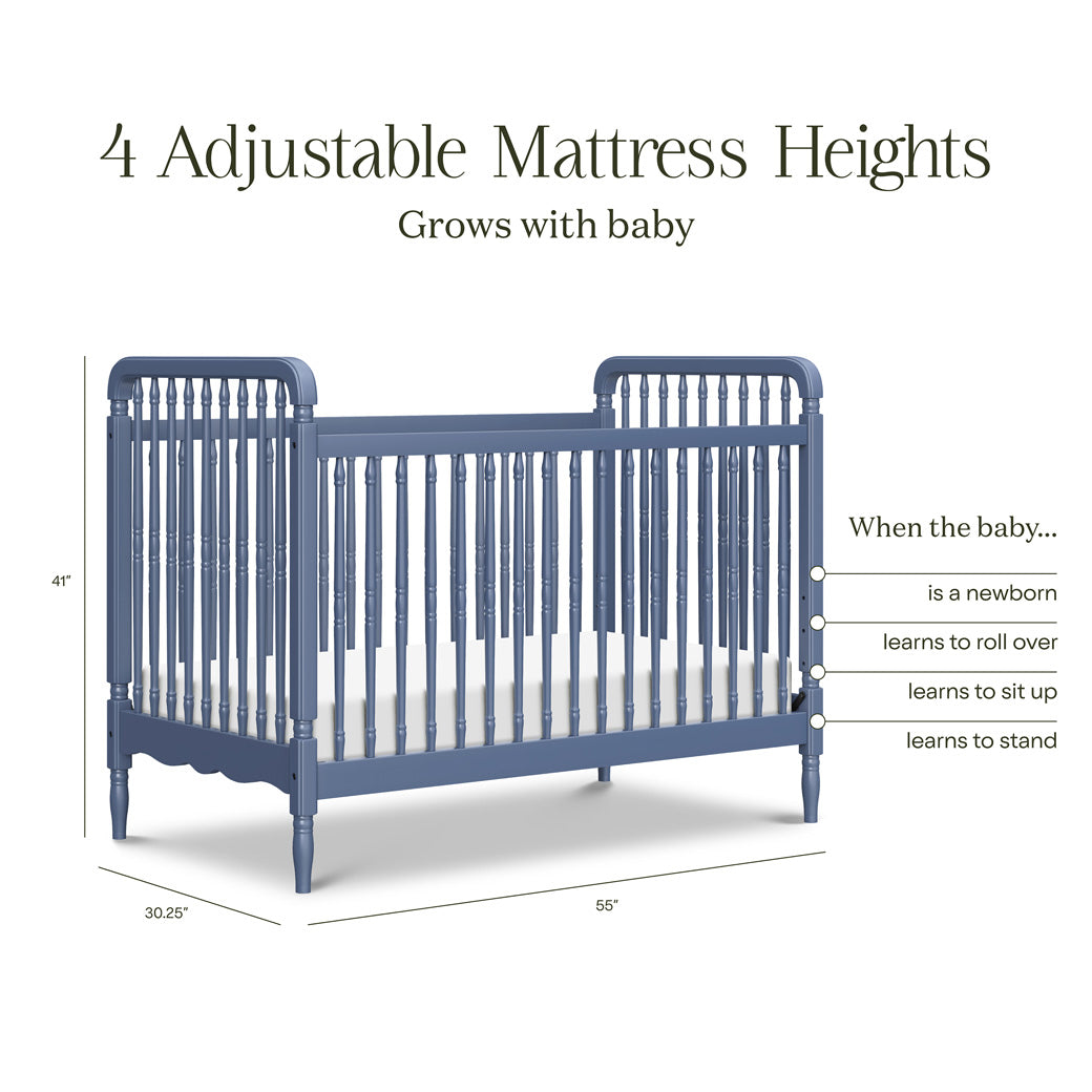 Liberty 3-in-1 Convertible Spindle Crib + Toddler Bed Conversion Kit