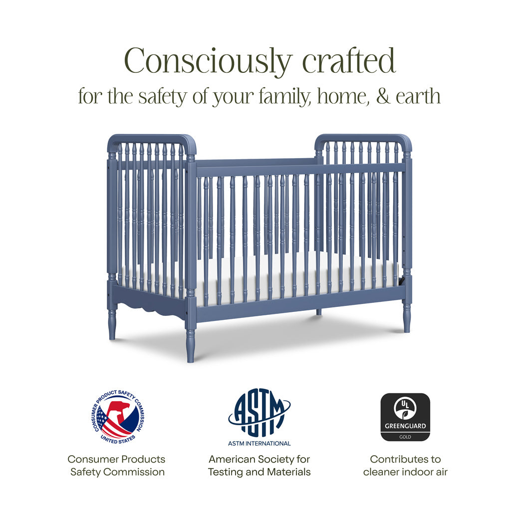 Liberty 3-in-1 Convertible Spindle Crib + Toddler Bed Conversion Kit