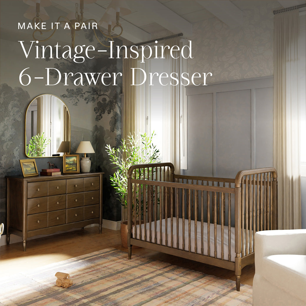 Liberty 3-in-1 Convertible Spindle Crib + Toddler Bed Conversion Kit