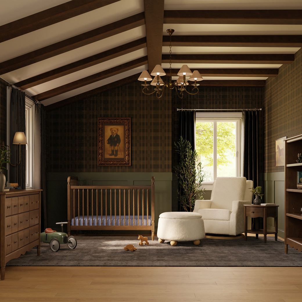 Liberty 3-in-1 Convertible Spindle Crib + Toddler Bed Conversion Kit