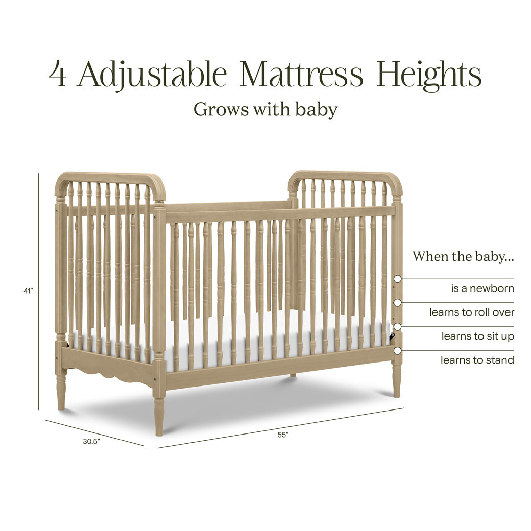 Liberty 3-in-1 Convertible Spindle Crib + Toddler Bed Conversion Kit