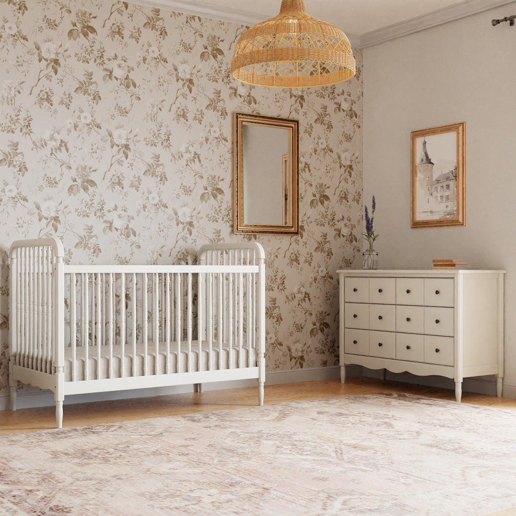 Liberty 3-in-1 Convertible Spindle Crib + Toddler Bed Conversion Kit