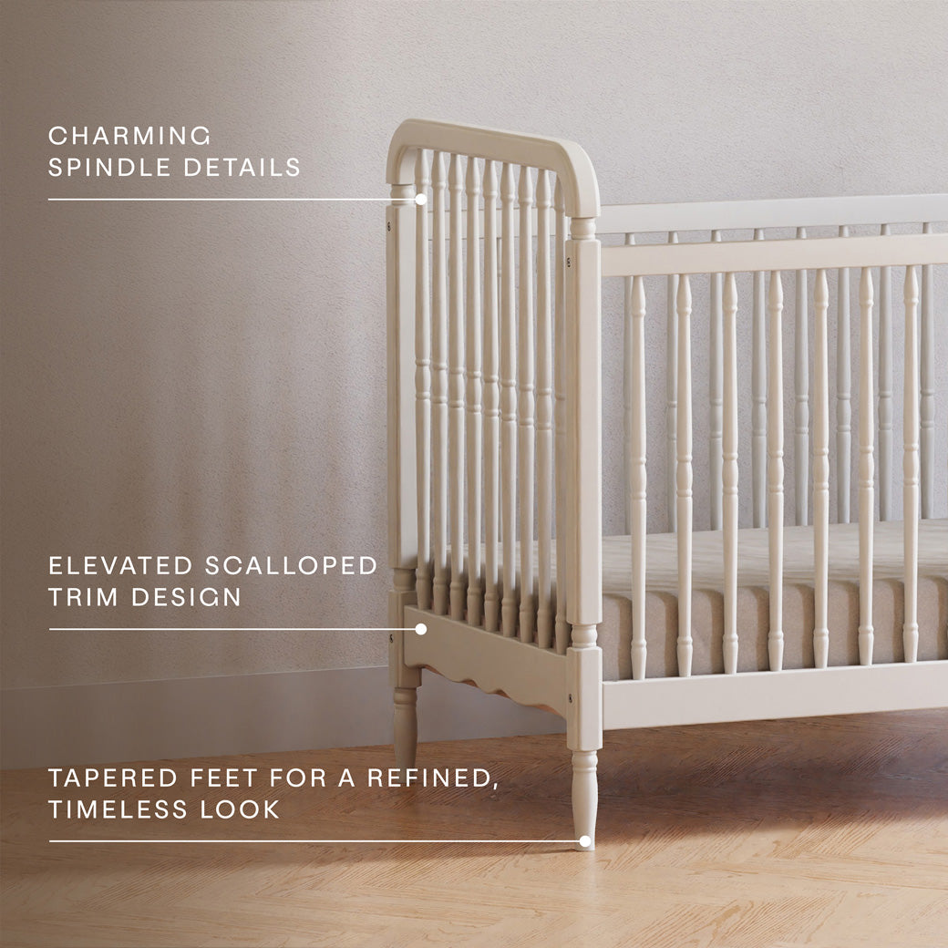 Liberty 3-in-1 Convertible Spindle Crib + Toddler Bed Conversion Kit