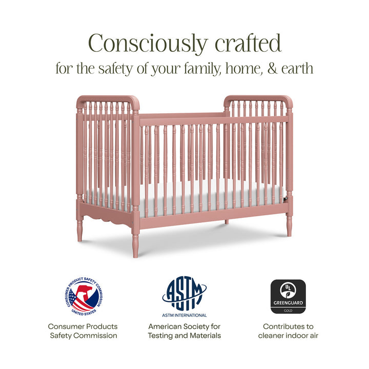 Liberty 3-in-1 Convertible Spindle Crib + Toddler Bed Conversion Kit