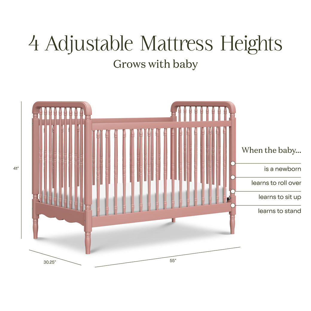 Liberty 3-in-1 Convertible Spindle Crib + Toddler Bed Conversion Kit