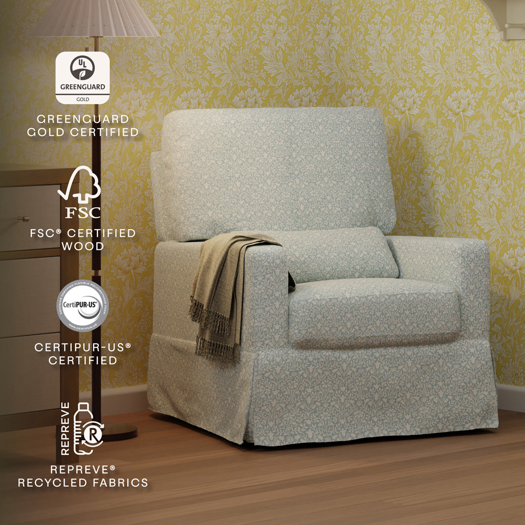 Crawford Pillowback Comfort Swivel Glider