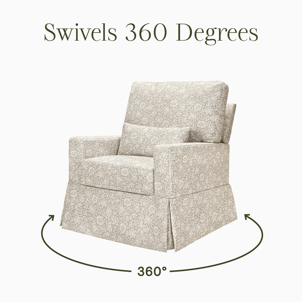 Crawford Pillowback Comfort Swivel Glider