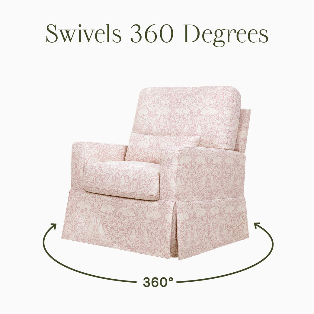 Crawford Pillowback Comfort Swivel Glider