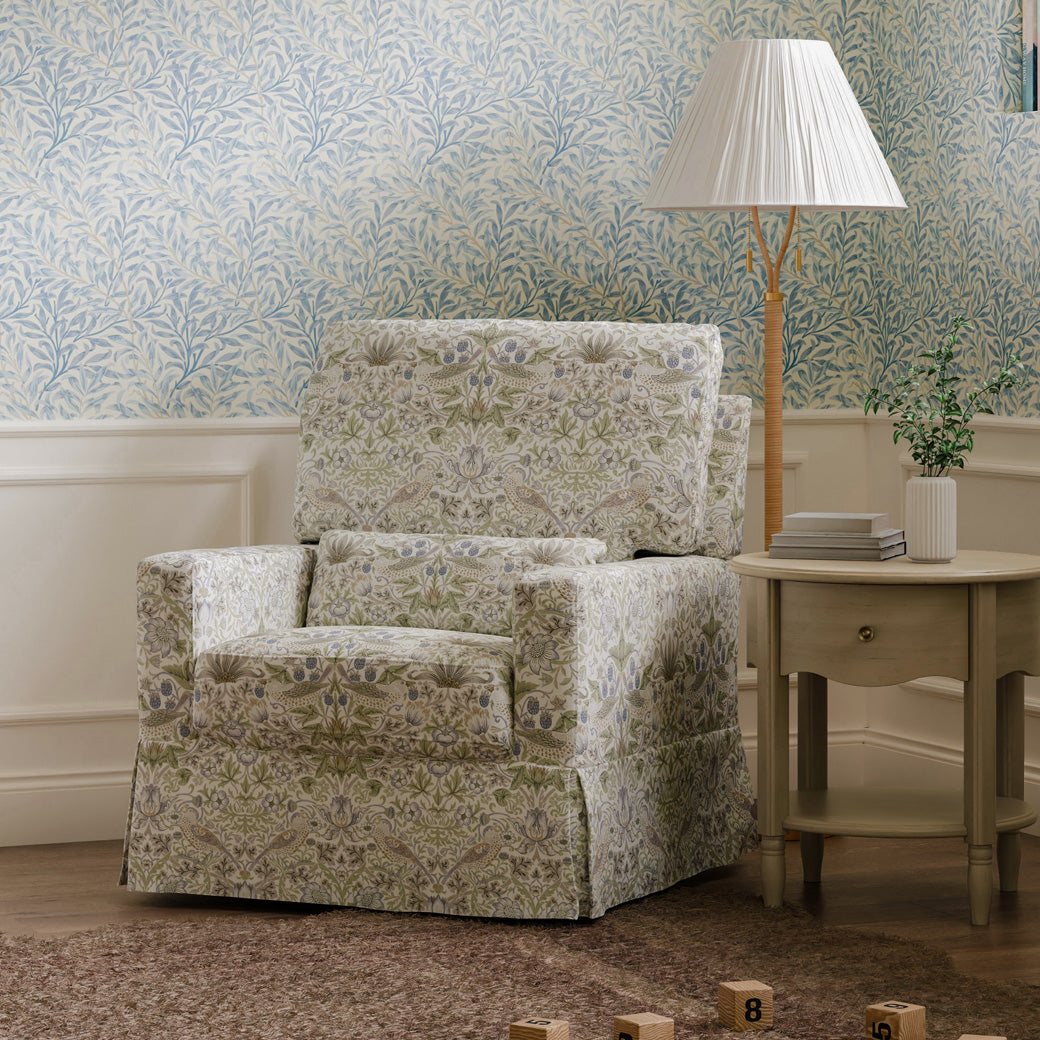 Crawford Pillowback Comfort Swivel Glider