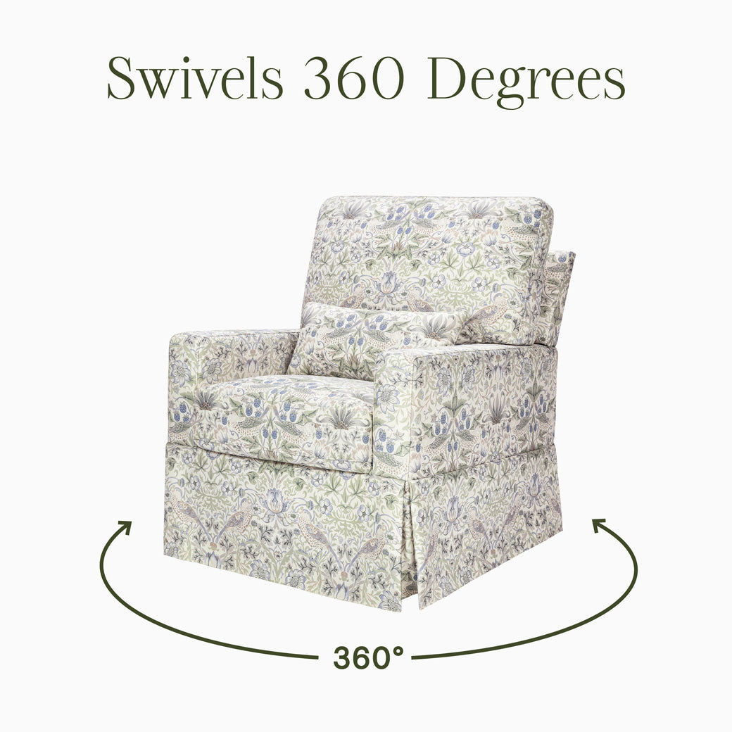 Crawford Pillowback Comfort Swivel Glider