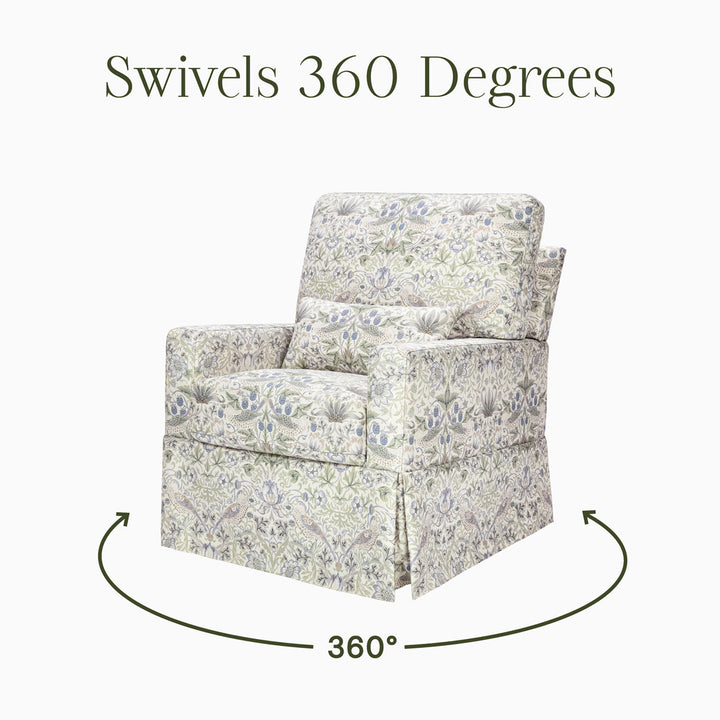 Crawford Pillowback Comfort Swivel Glider