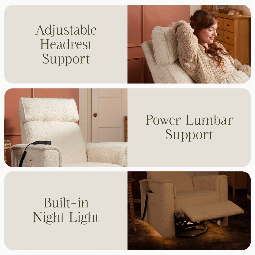 Willa Deluxe Power Recliner & Swivel Glider with Heat and Massage
