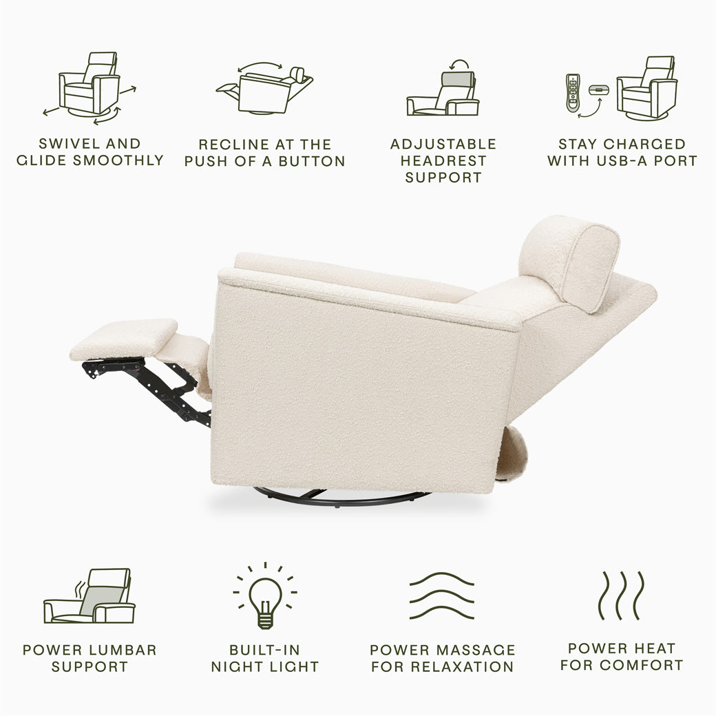 Willa Deluxe Power Recliner & Swivel Glider with Heat and Massage