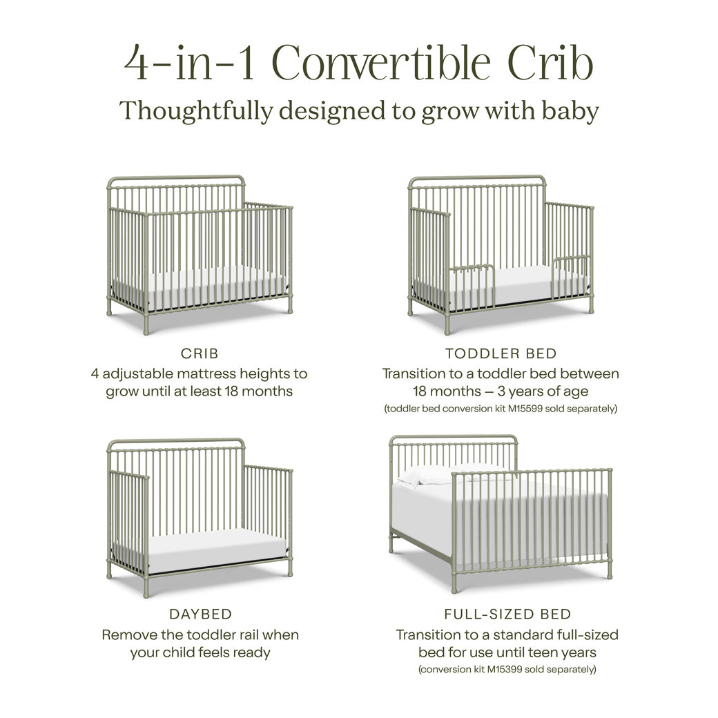 Winston 4 in 1 Convertible Crib
