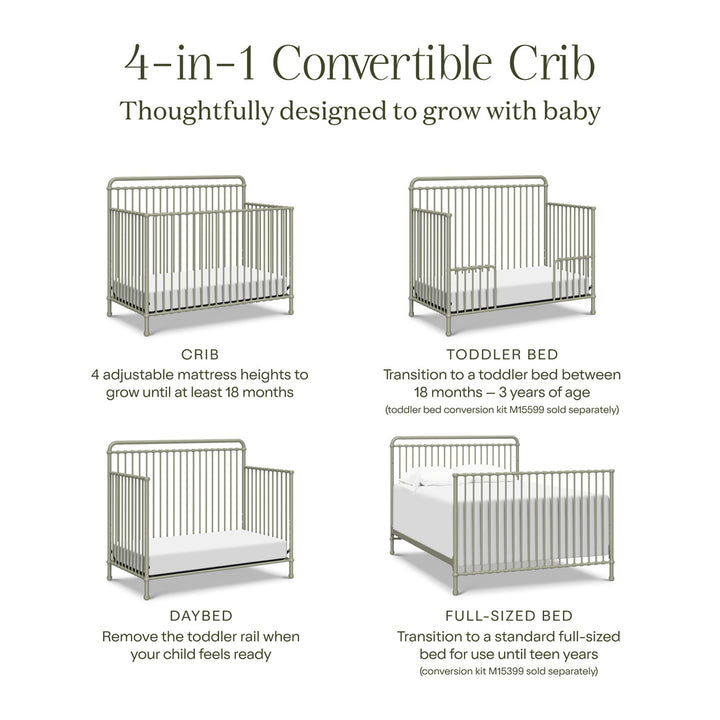 Winston 4 in 1 Convertible Crib