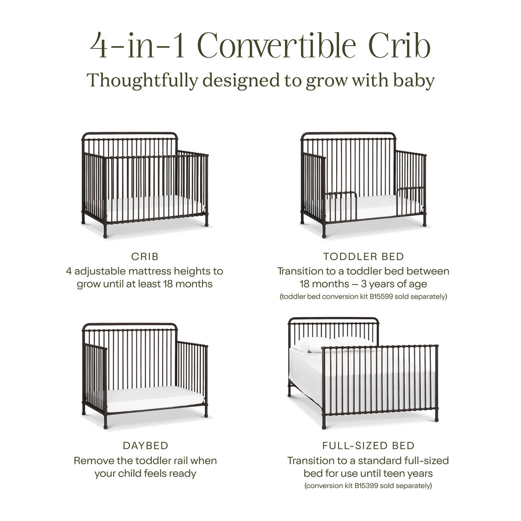 Winston 4 in 1 Convertible Crib