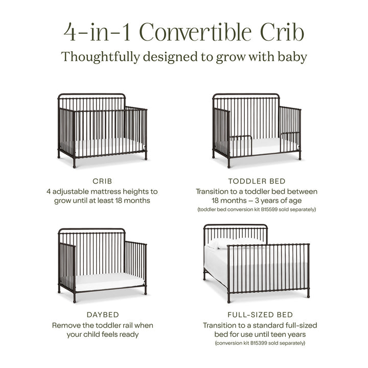 Winston 4 in 1 Convertible Crib