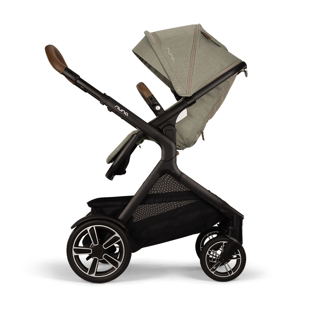 Side view of reversed Nuna DEMI Next Stroller in -- Color_Hazelwood