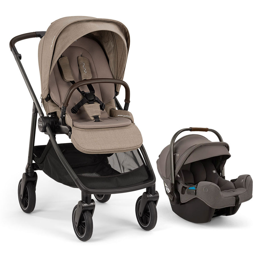 bugaboo nacelle Nuna Swiv + PIPA Aire with PIPA Series Base Travel System biscotti\/caviar
