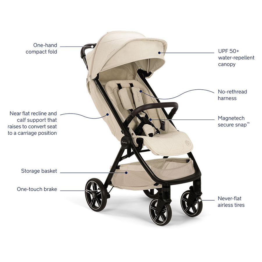 nuna stroller dimensions Nuna TRVL lx Stroller + Carry Bag