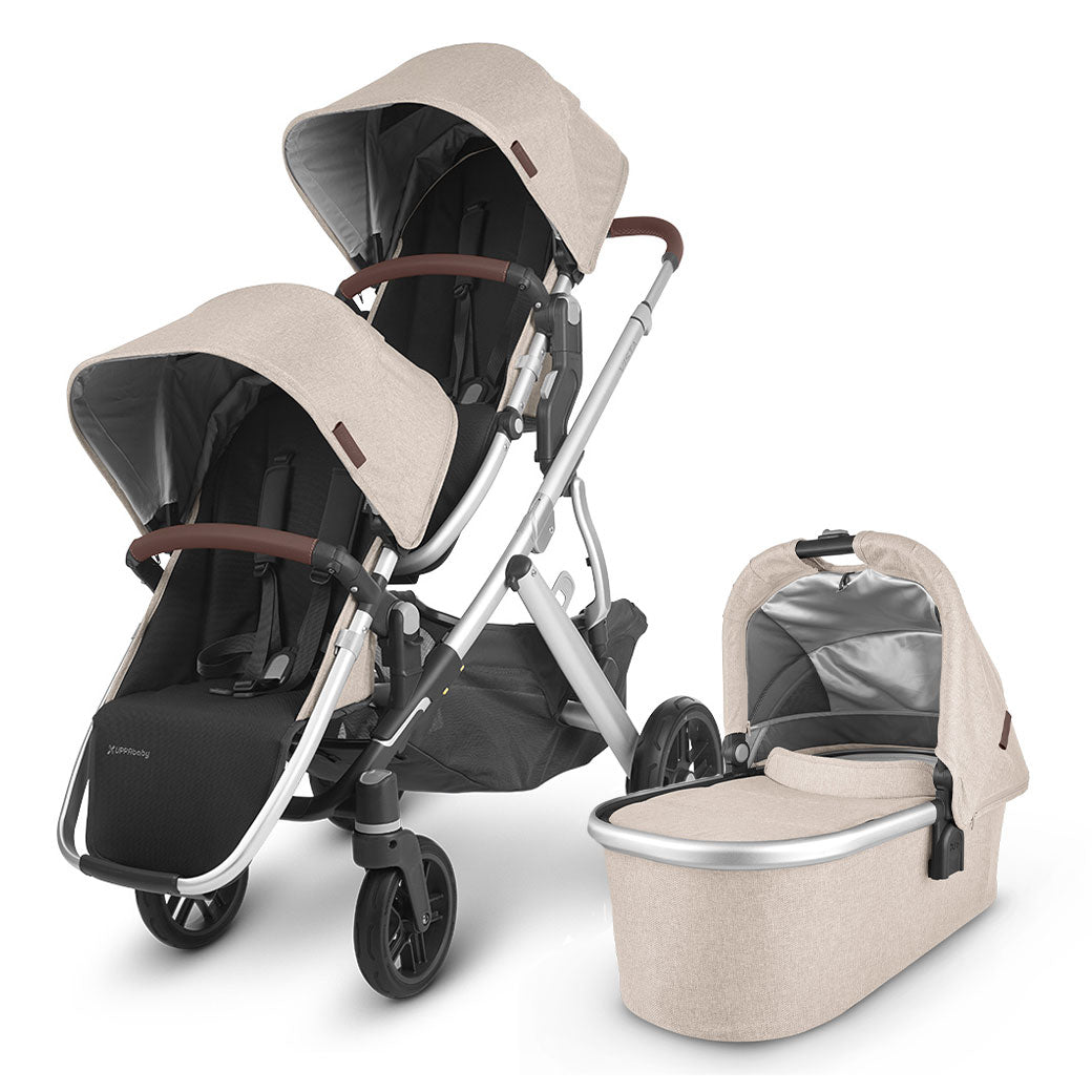 UPPAbaby Vista V2 Double Stroller with the bassinet in -- Color_Declan
