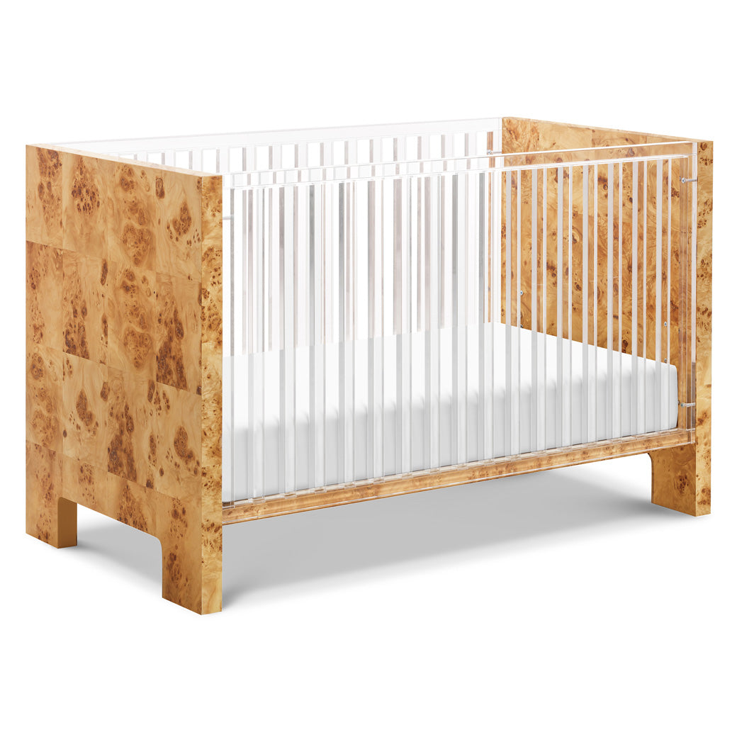 Nursery Works Altair Crib in -- Color_Clear Acrylic with Burl