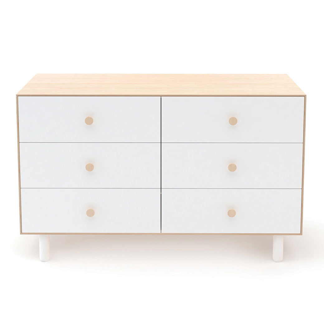 Oeuf 6 Drawer Dresser in -- Color_Birch with Fawn Base