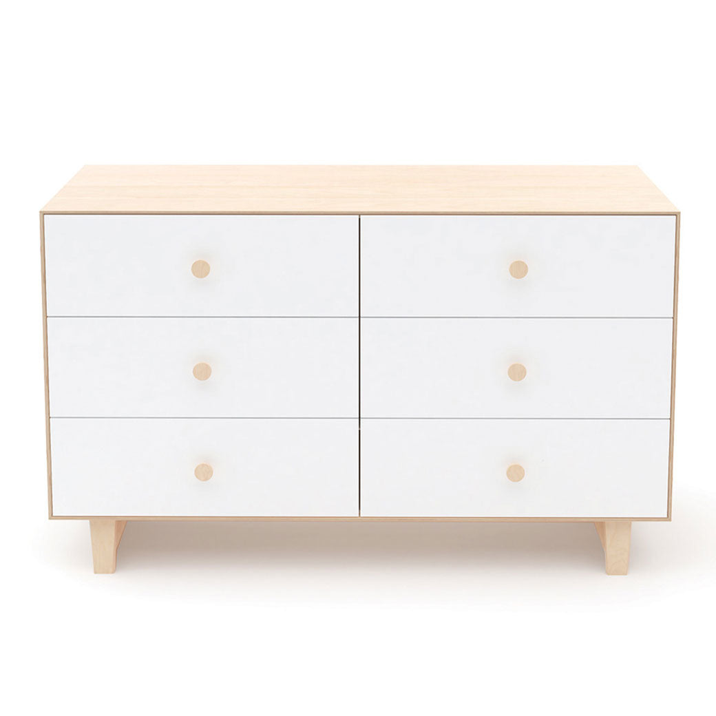 Oeuf 6 Drawer Dresser in -- Color_Birch with Rhea Base