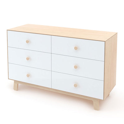 Oeuf 6 Drawer Dresser in -- Color_Birch with Sparrow Base
