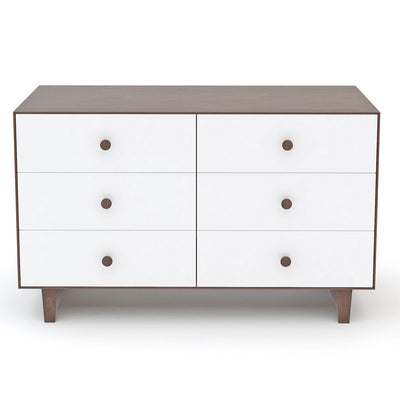 Oeuf 6 Drawer Dresser in -- Color_Walnut with Rhea Base