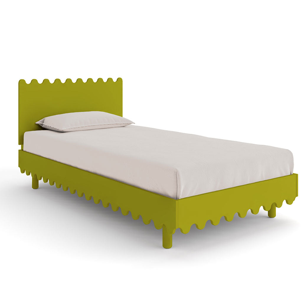 Oeuf Moss Twin Bed in -- Color_Peapod