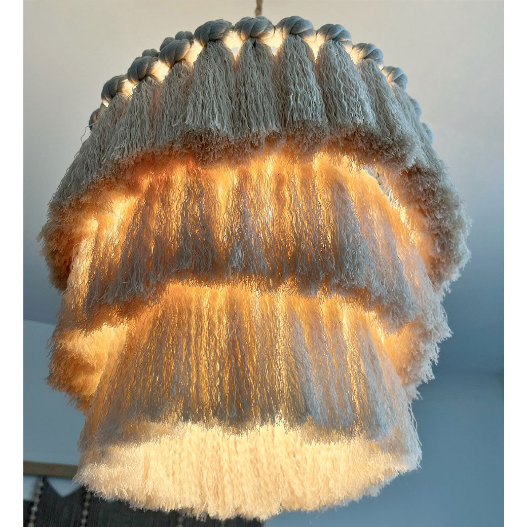 Handmade Fringe Light Fixture