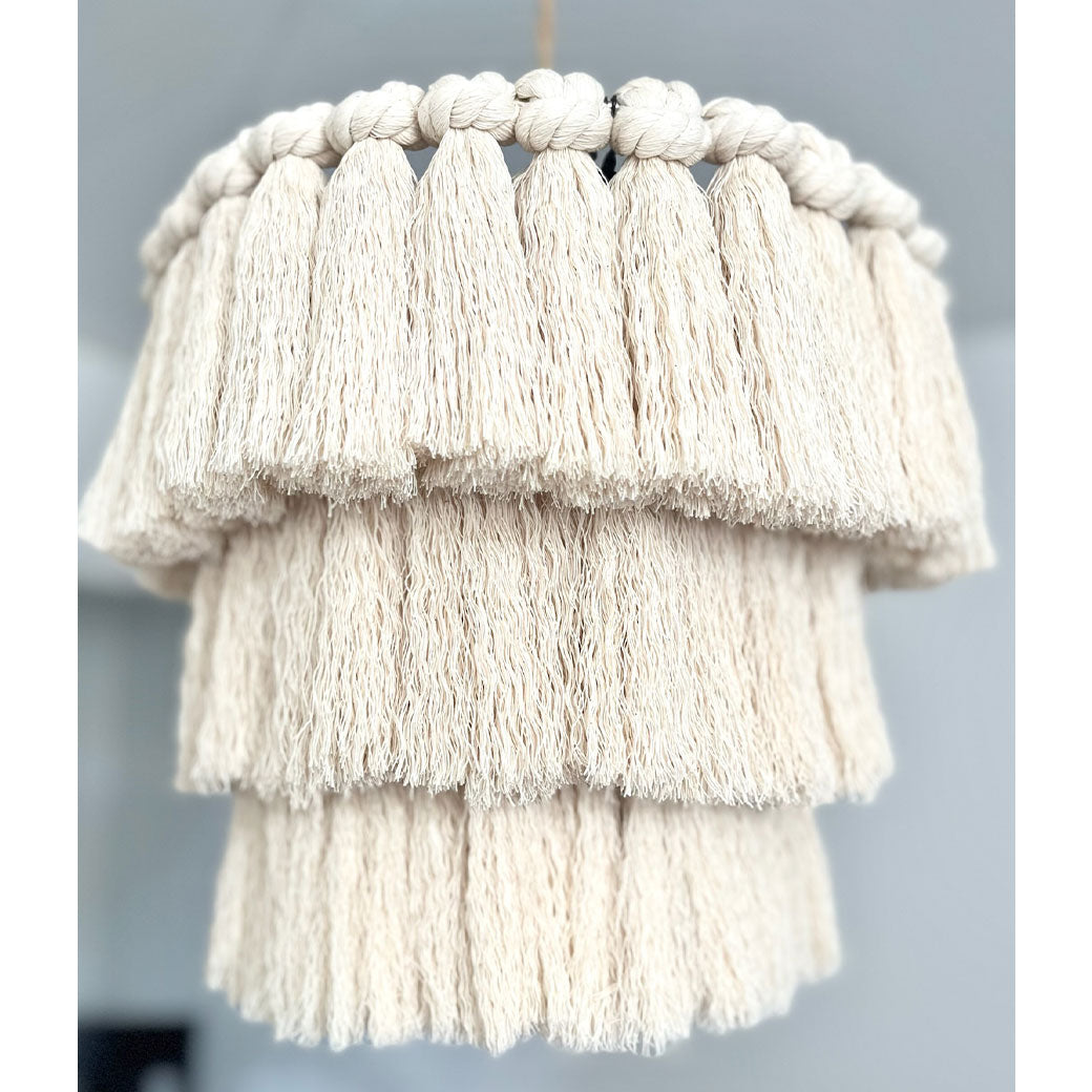 Handmade Fringe Light Fixture