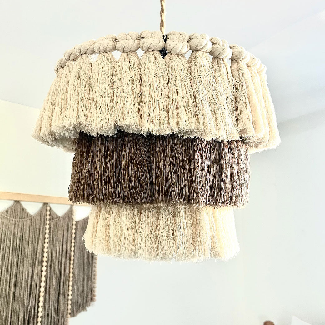Handmade Fringe Light Fixture