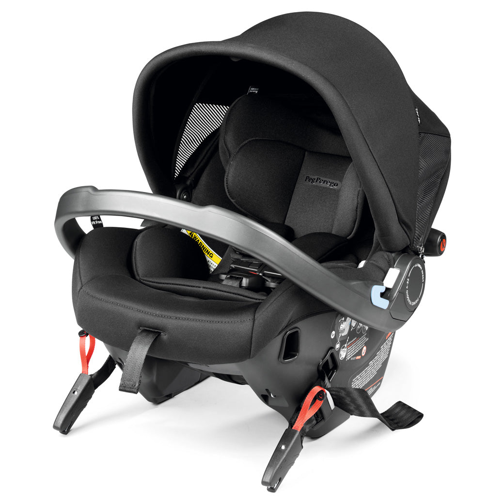 Peg Perego Primo Viaggio 4-35 Urban Mobility Infant Car Seat with handle down in -- Color_True Black