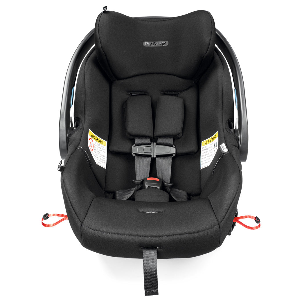 Front view of extended seat of Peg Perego Primo Viaggio 4-35 Urban Mobility Infant Car Seat in -- Color_True Black
