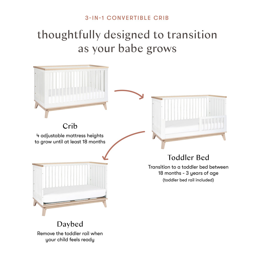 Scoot 3-in-1 Convertible Crib + Toddler Rail