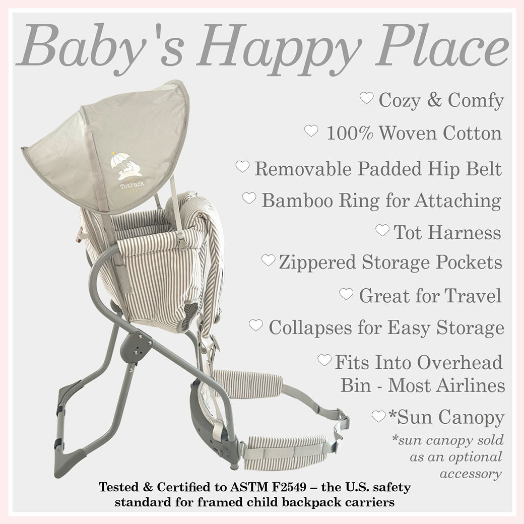 TotPack Baby Carrier, Sky / No