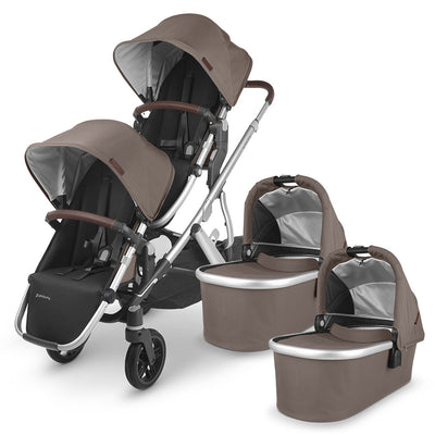UPPAbaby Vista V2 Twin Stroller with two bassinets in -- Color_Theo
