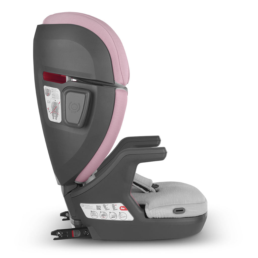 Side view of Uppababy Alta V2 Booster Seat in -- Color_Iris
