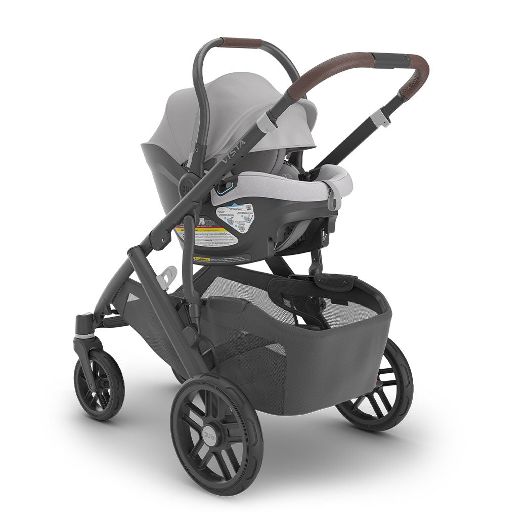 Uppababy Aria Infant Car Seat on the Vista V2 Stroller in -- Color_Anthony