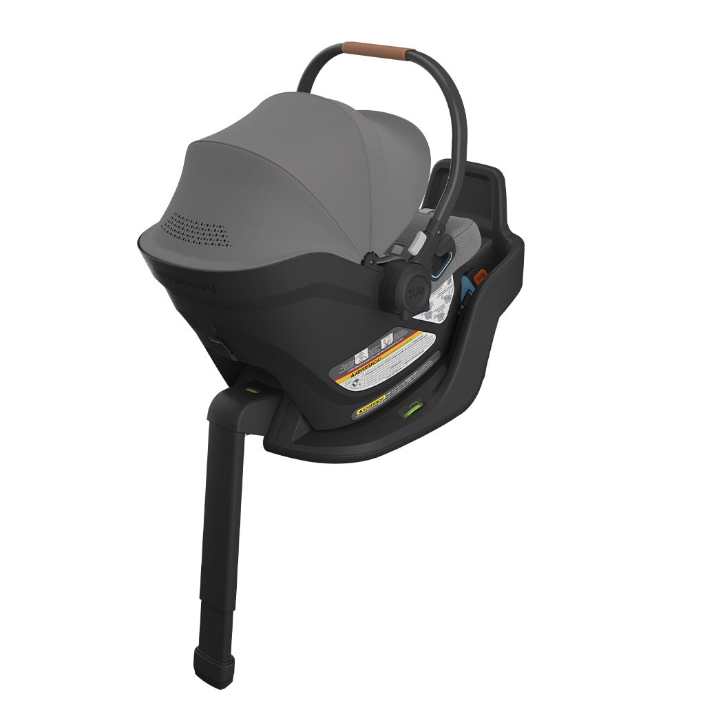 Back view of Uppababy Aria Infant Car Seat in -- Color_Greyson