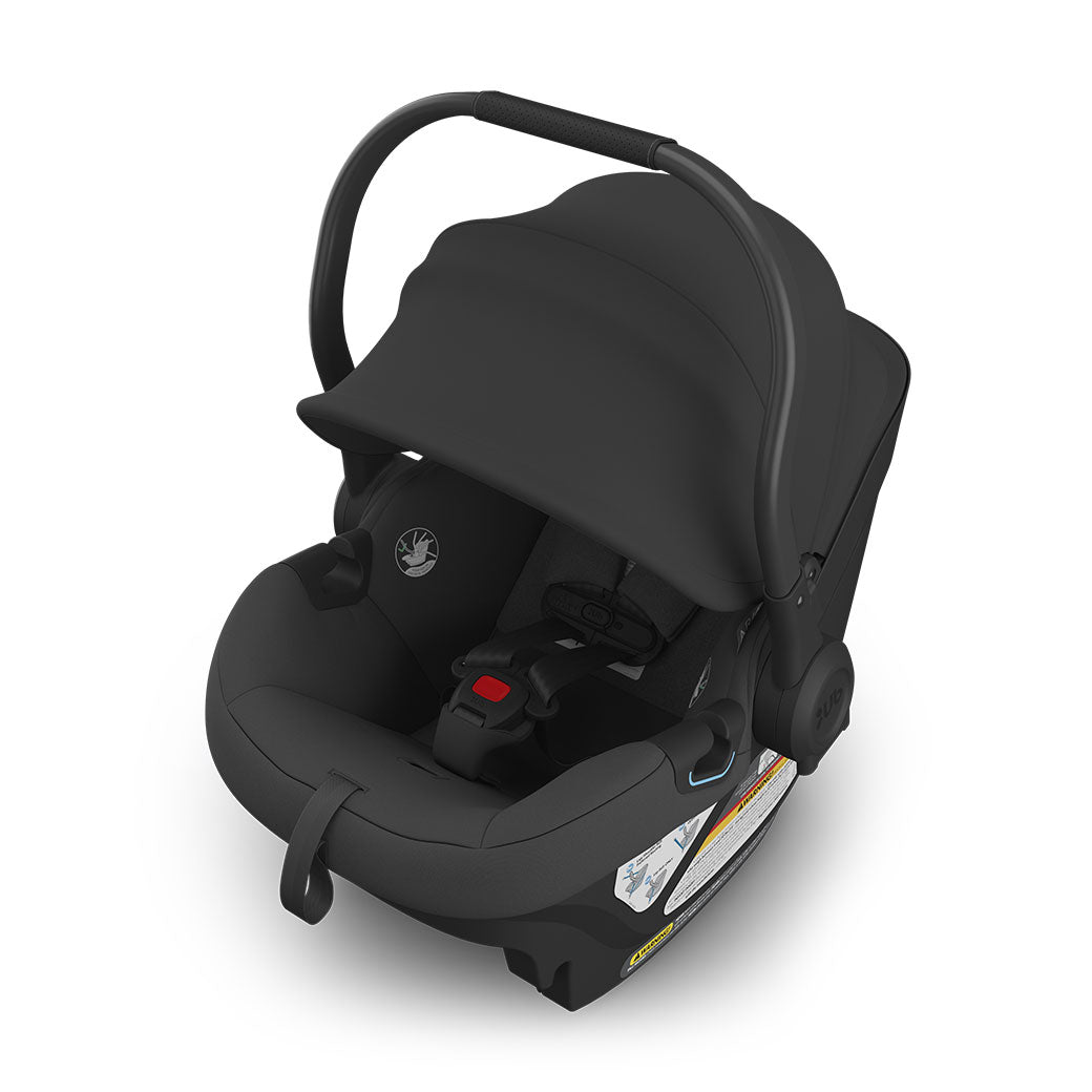 Upper view of Uppababy Aria Infant Car Seat in -- Color_Jake