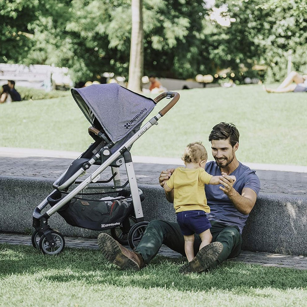CRUZ Leather Handlebar Cover in Saddle